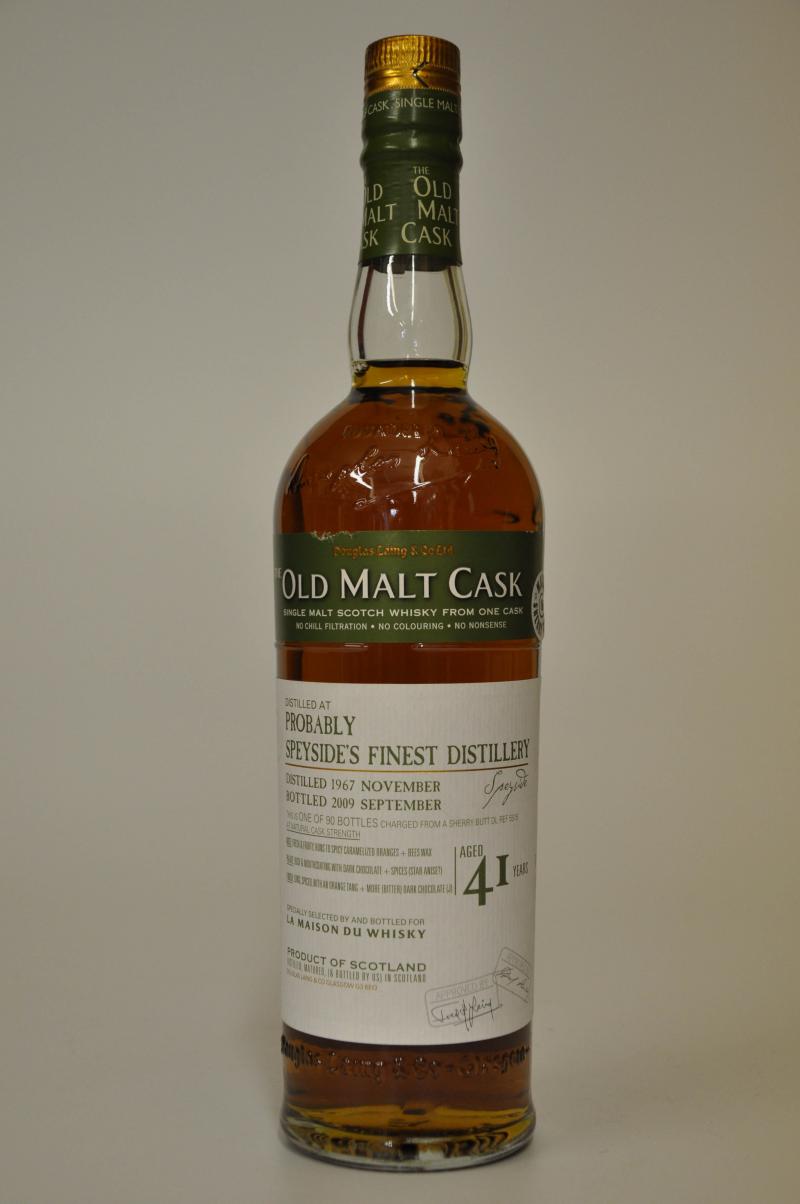 Probably Speysides Finest 1967-2009 - 41 Year Old - Douglas Laing - Old Malt Cask
