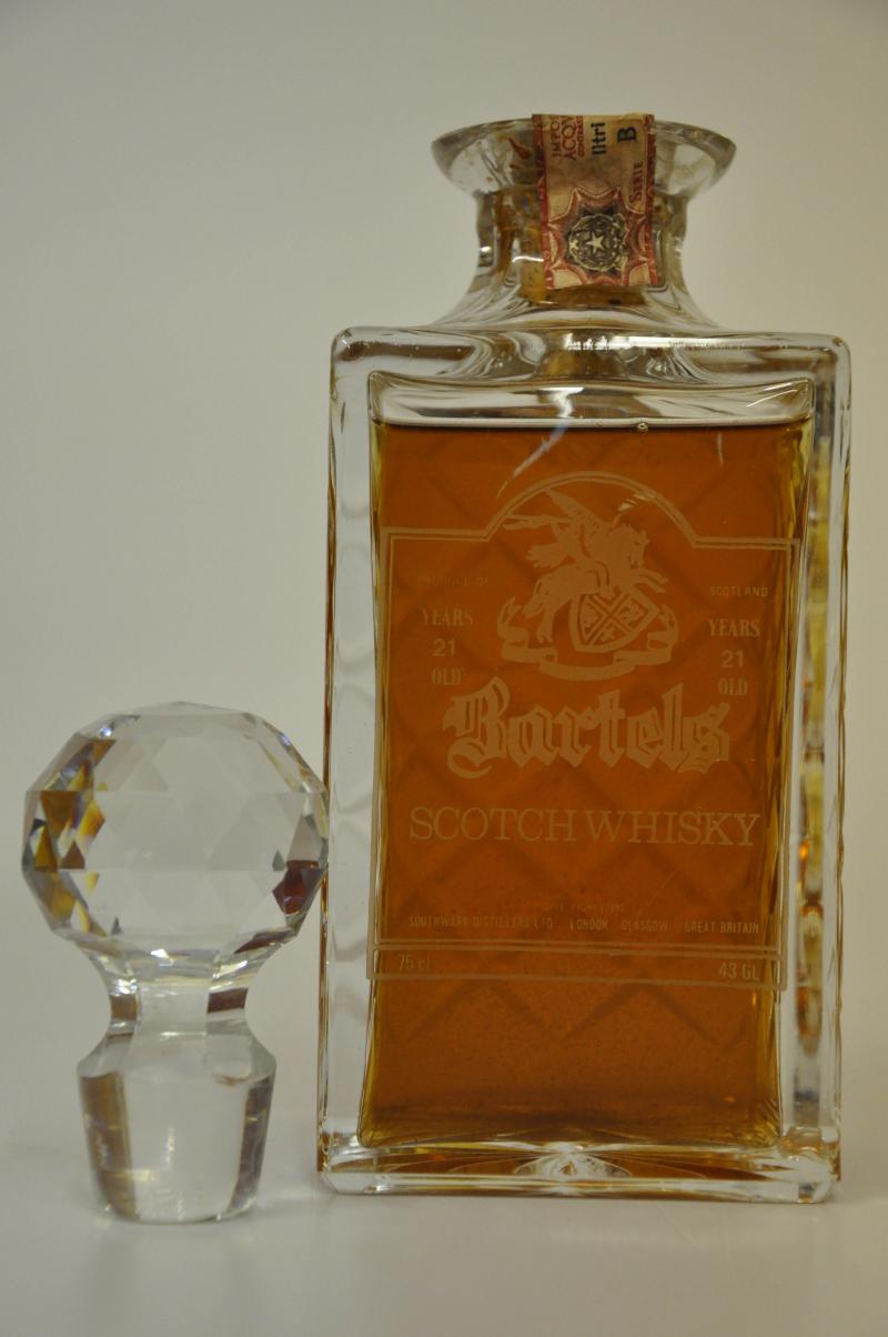 Bartels 21 Year Old - Blended Whisky Decanter