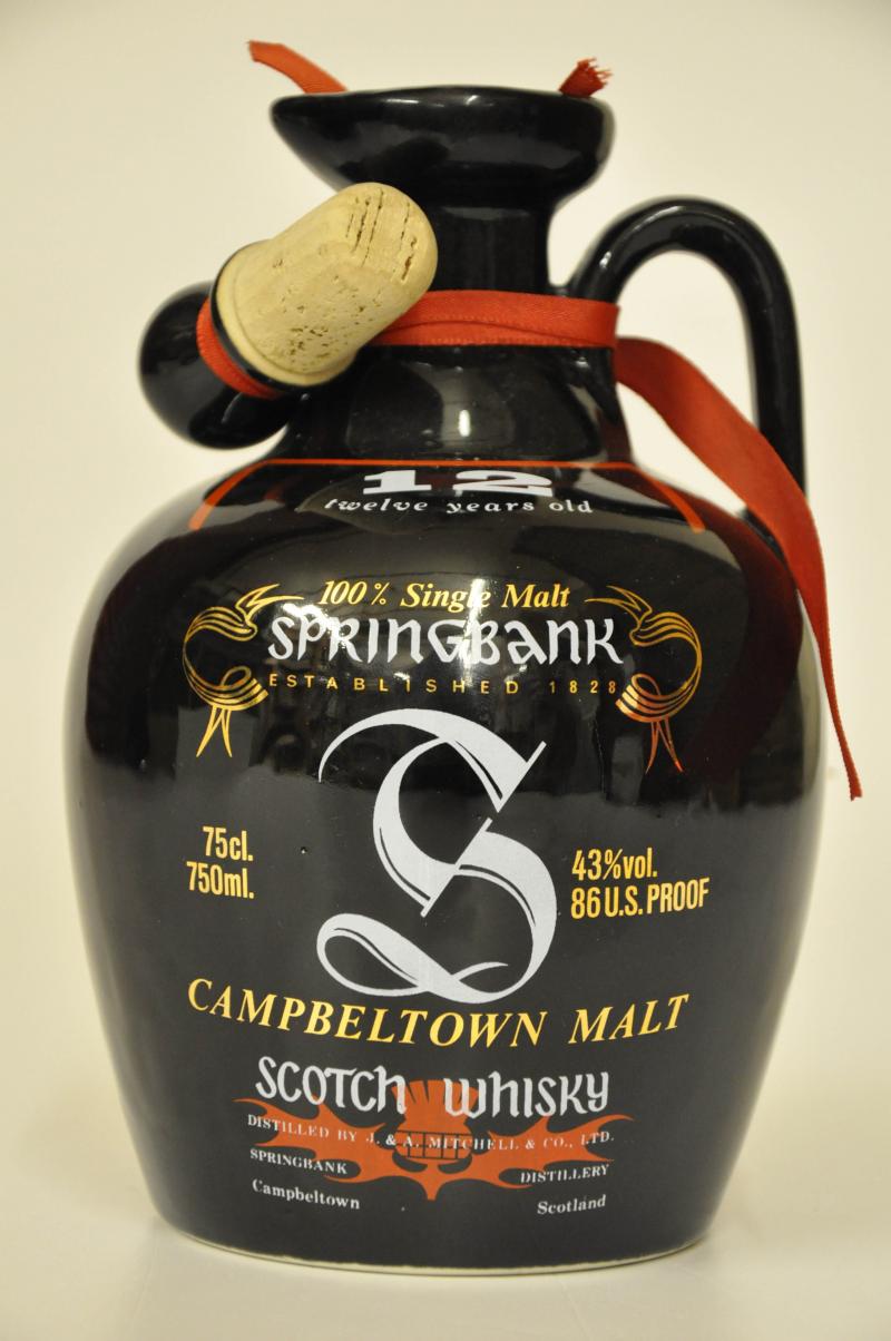 Springbank 12 Year Old - 1980s - Ceramic Decanter