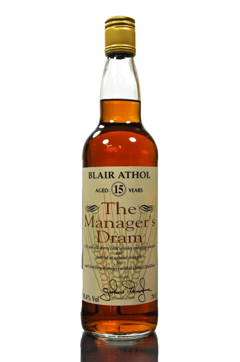 Blair Athol 15 Year Old - Managers Dram 1996