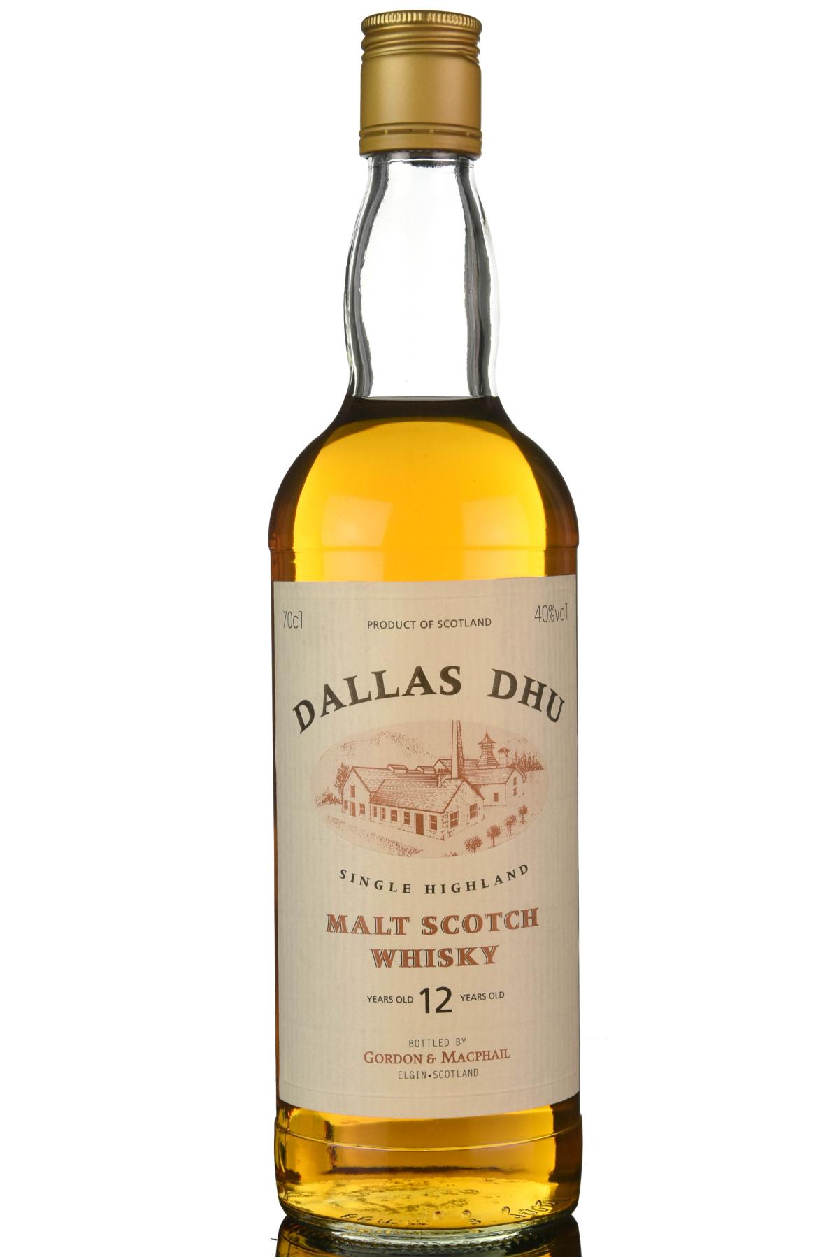 Dallas Dhu 12 Year Old - Gordon & MacPhail - 1990s