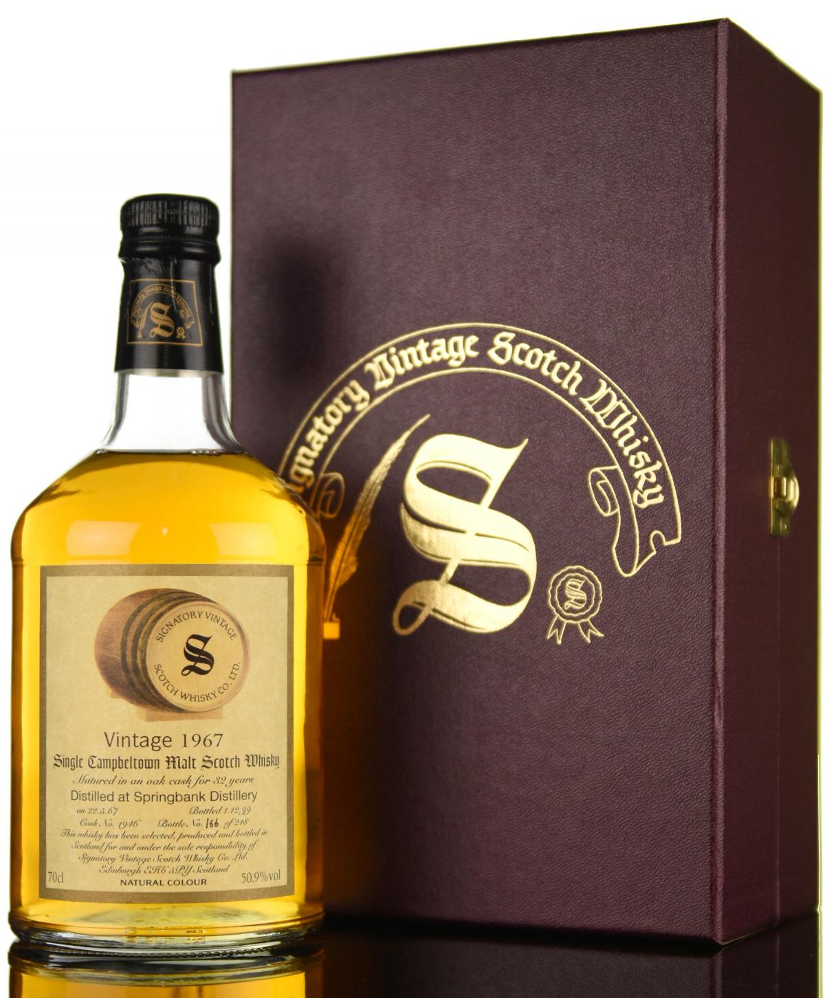 Springbank 1967 - 1999 32 Signatory Vintage