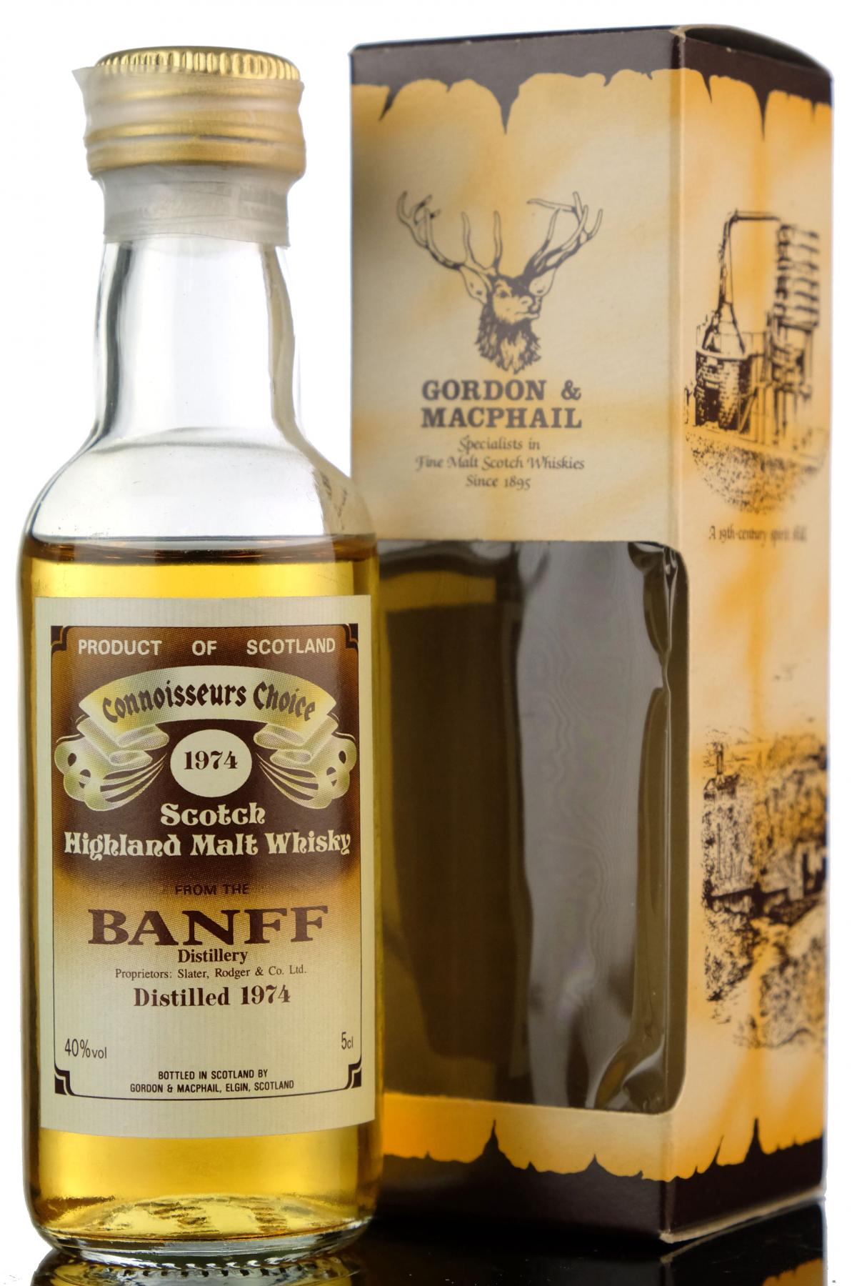 Banff 1974 - Gordon & MacPhail - Connoisseurs Choice - Miniature