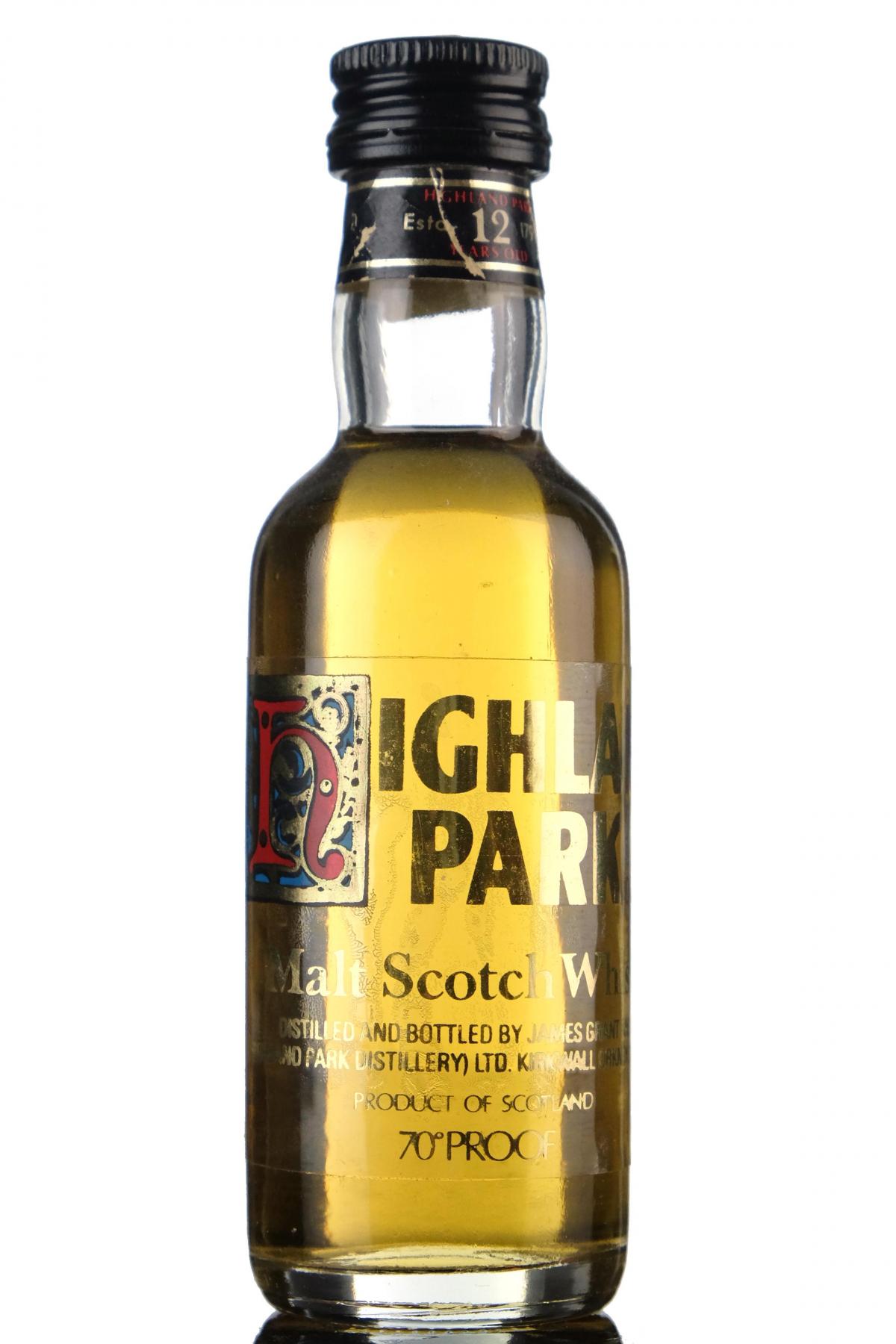 Highland Park 12 Year Old Miniature