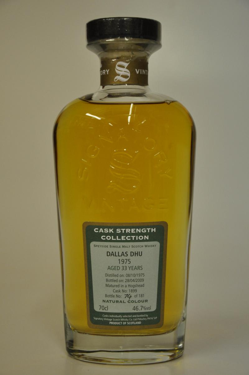 Dallas Dhu 1975-2009 - 33 Year Old - Signatory Vintage