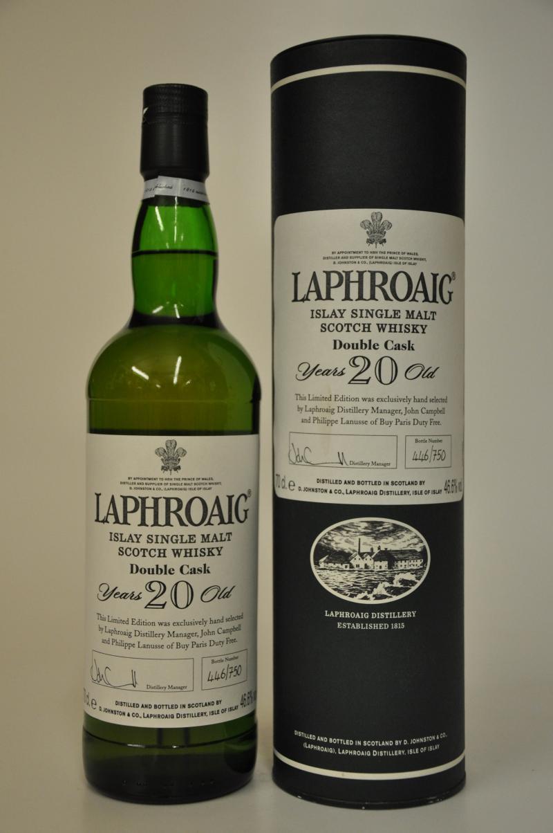 Laphroaig 20 Year Old - Double Cask - Buy Paris Duty Free - 2010 Release