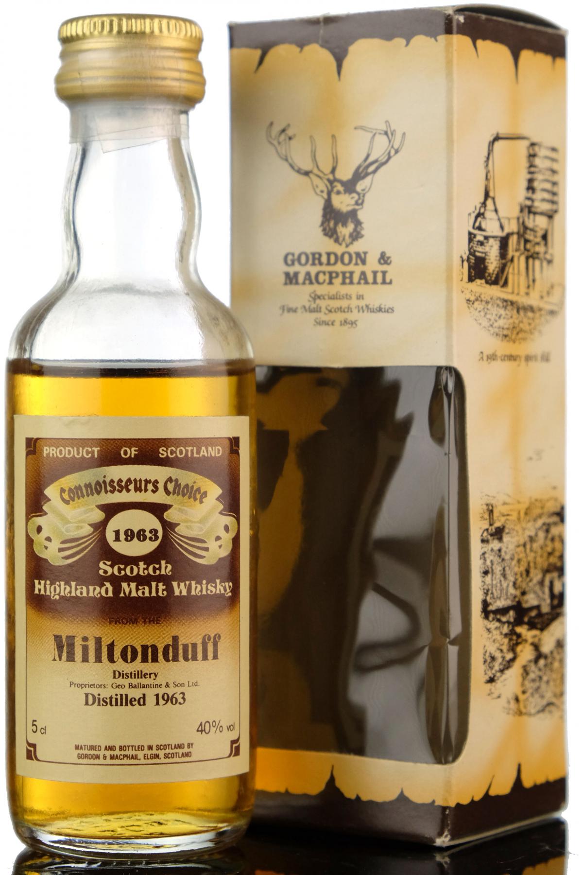 Miltonduff 1963 - Connoisseurs Choice Miniature