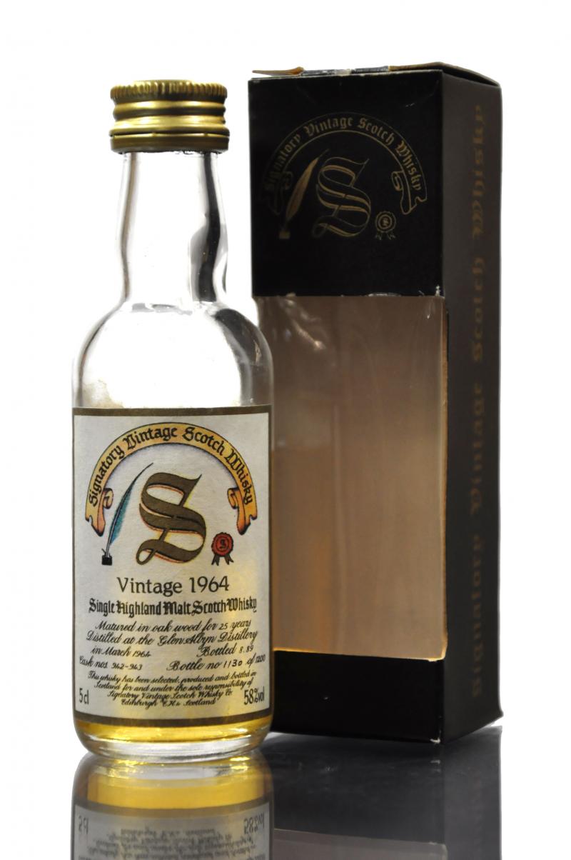 Glen Albyn 1964-1989 - 25 Year Old - Signatory Vintage Miniature