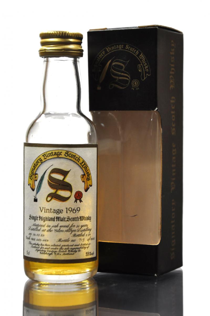 Glen Albyn 1969-1989 - 20 Year Old - Signatory Vintage Miniature