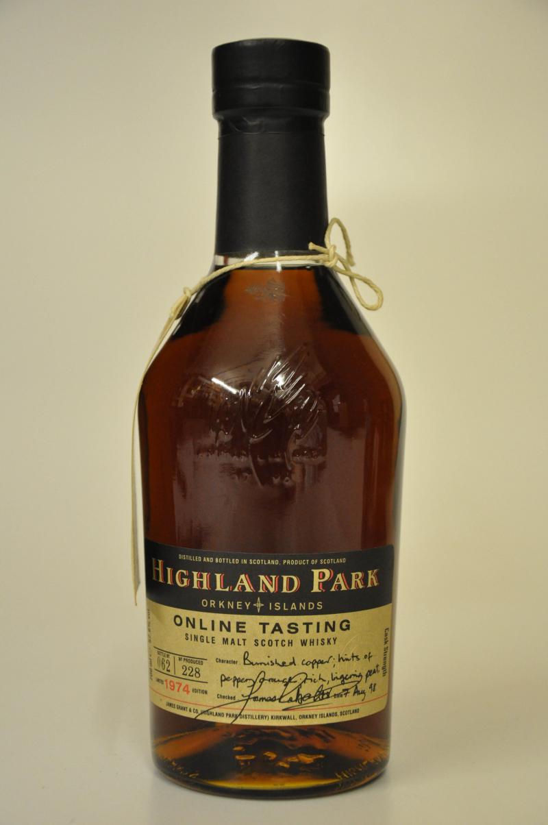 Highland Park 1974 - Online Tasting