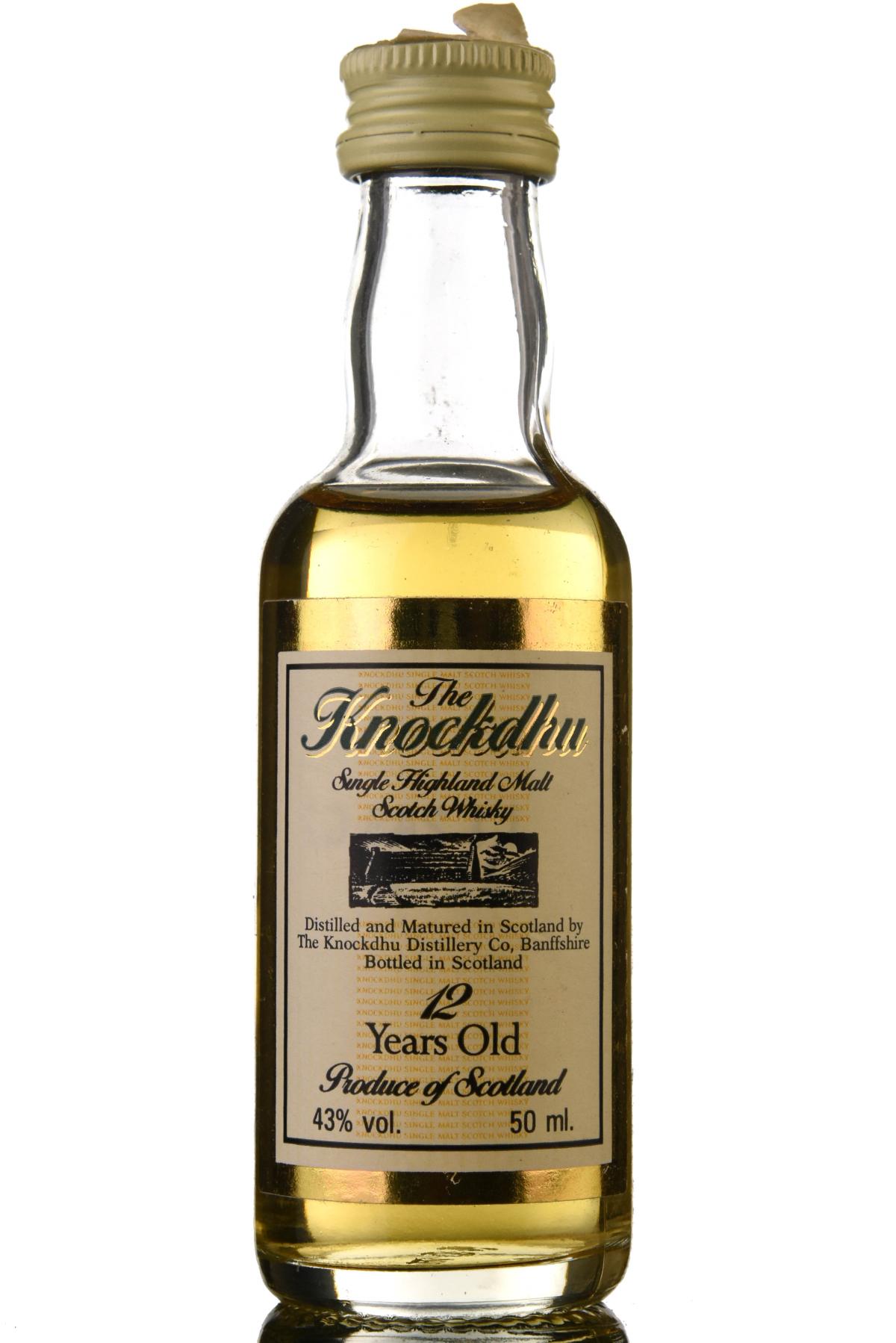 Knockdhu 12 Year Old Miniature