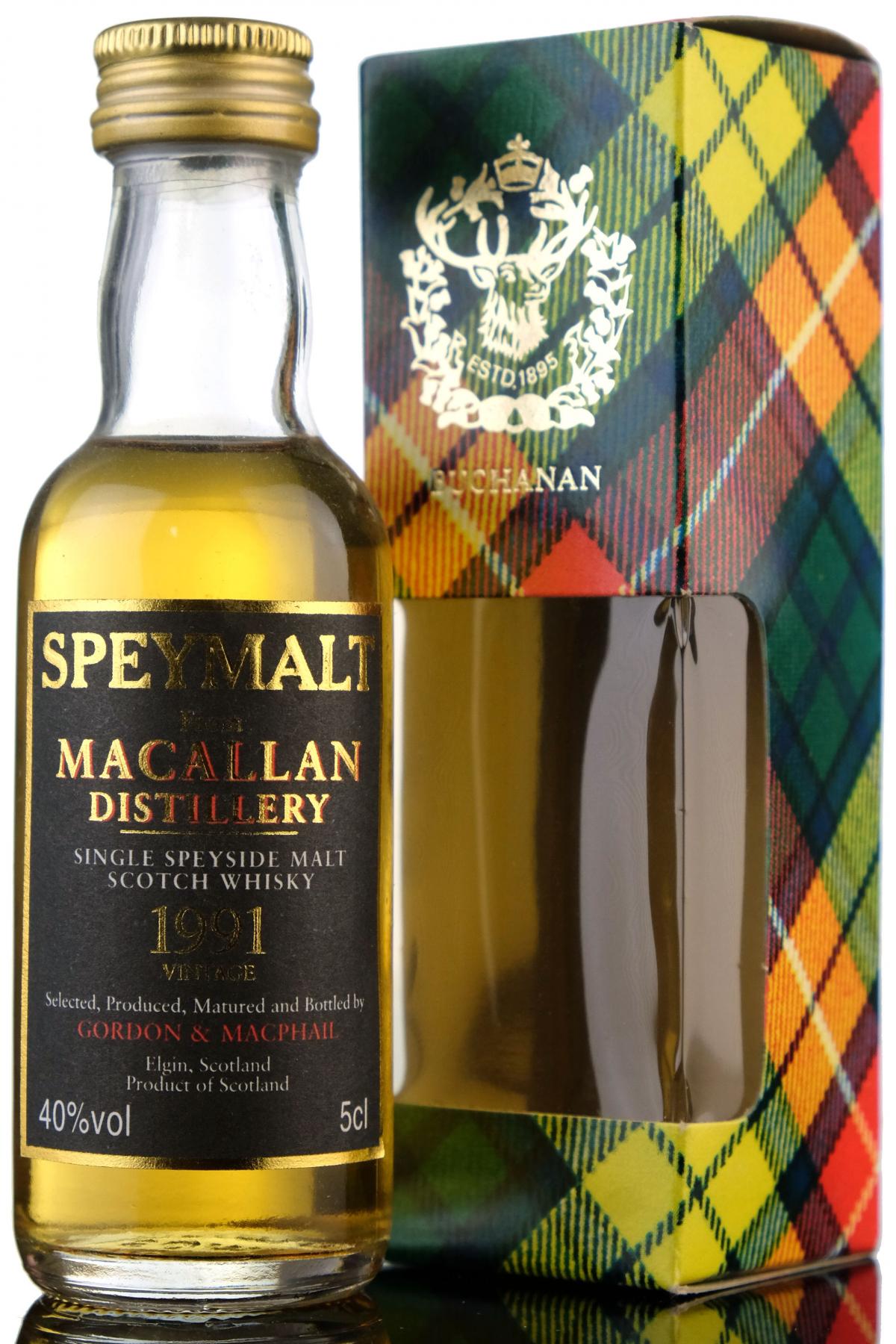 Macallan 1991 Speymalt - Gordon & MacPhail Miniature
