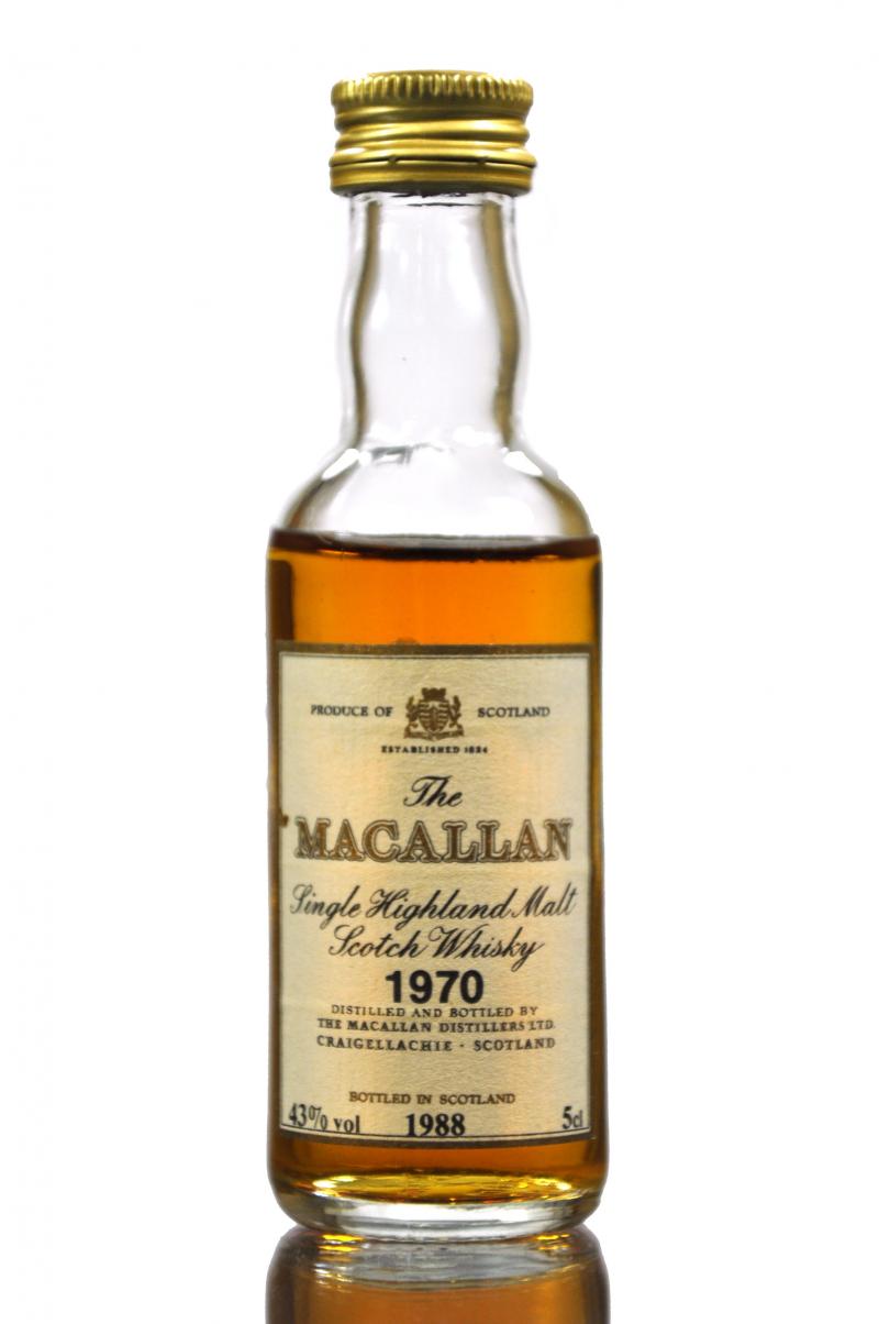 Macallan 1970 - Bottled 1988 Miniature