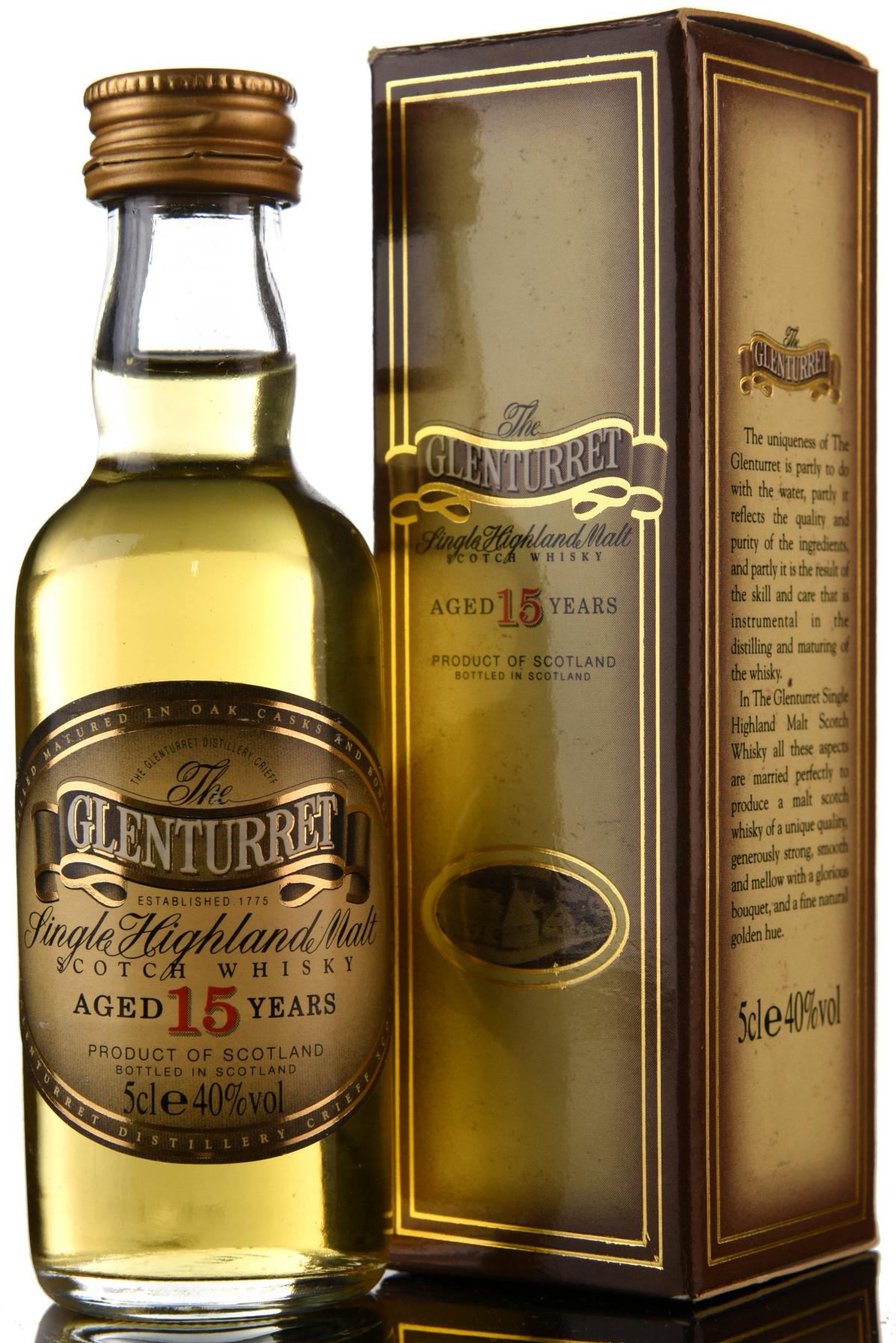 Glenturret 15 Year Old Miniature