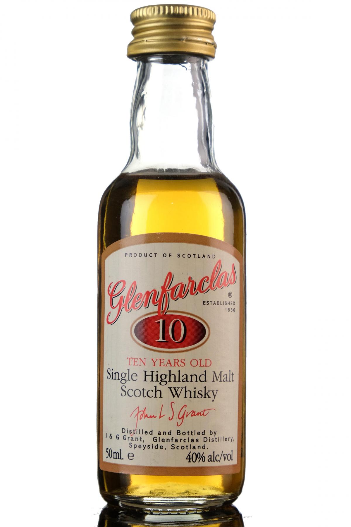 Glenfarclas 10 Year Old Miniature