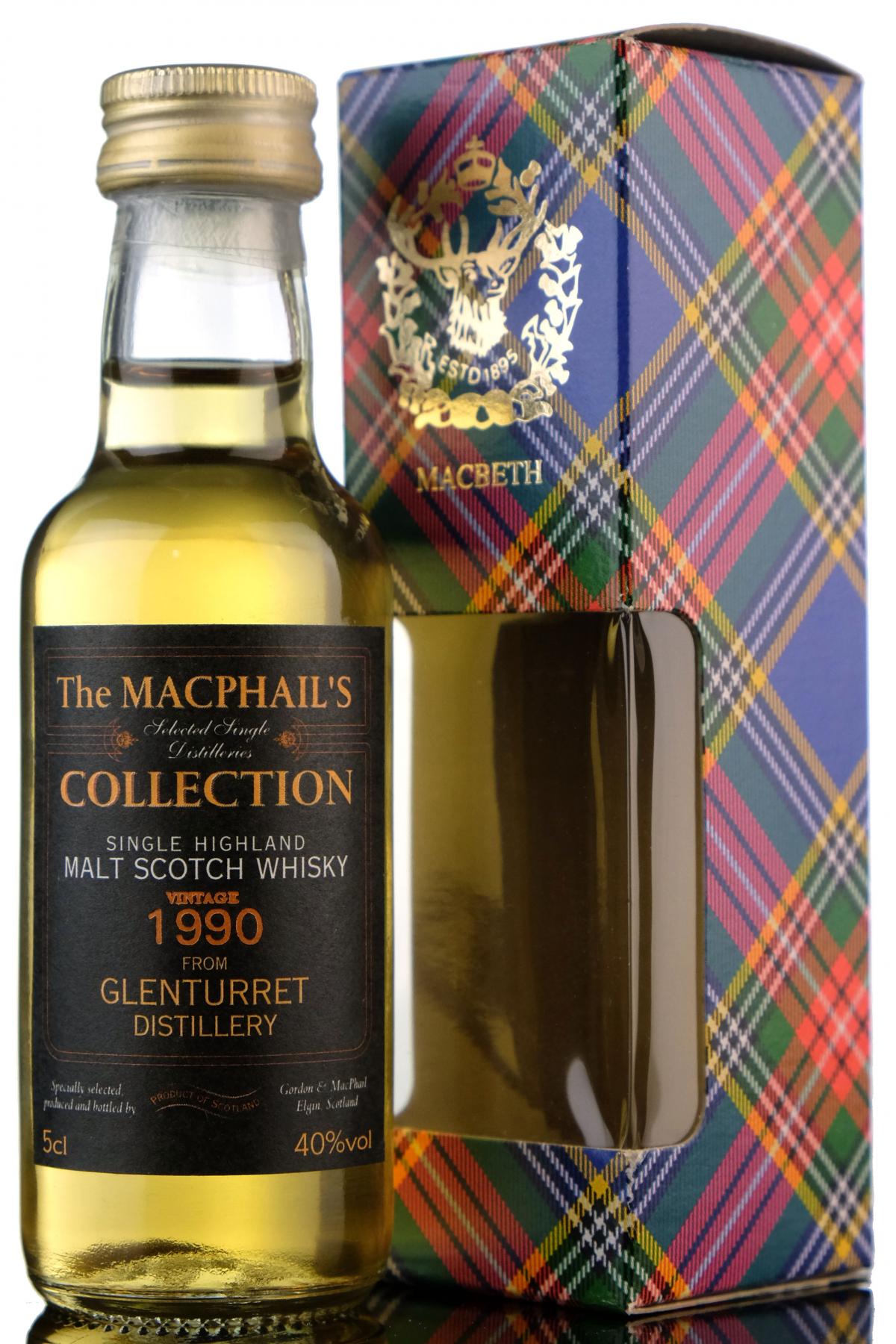 Glenturret 1990 - The MacPhails Collection Miniature