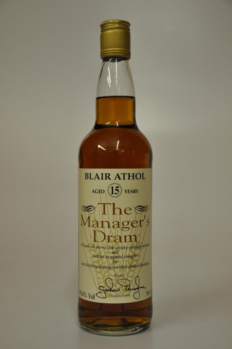 Blair Athol 15 Year Old - Managers Dram 1996
