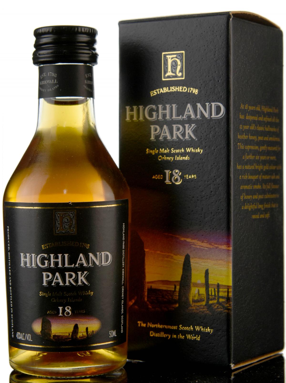 Highland Park 18 Year Old Miniature