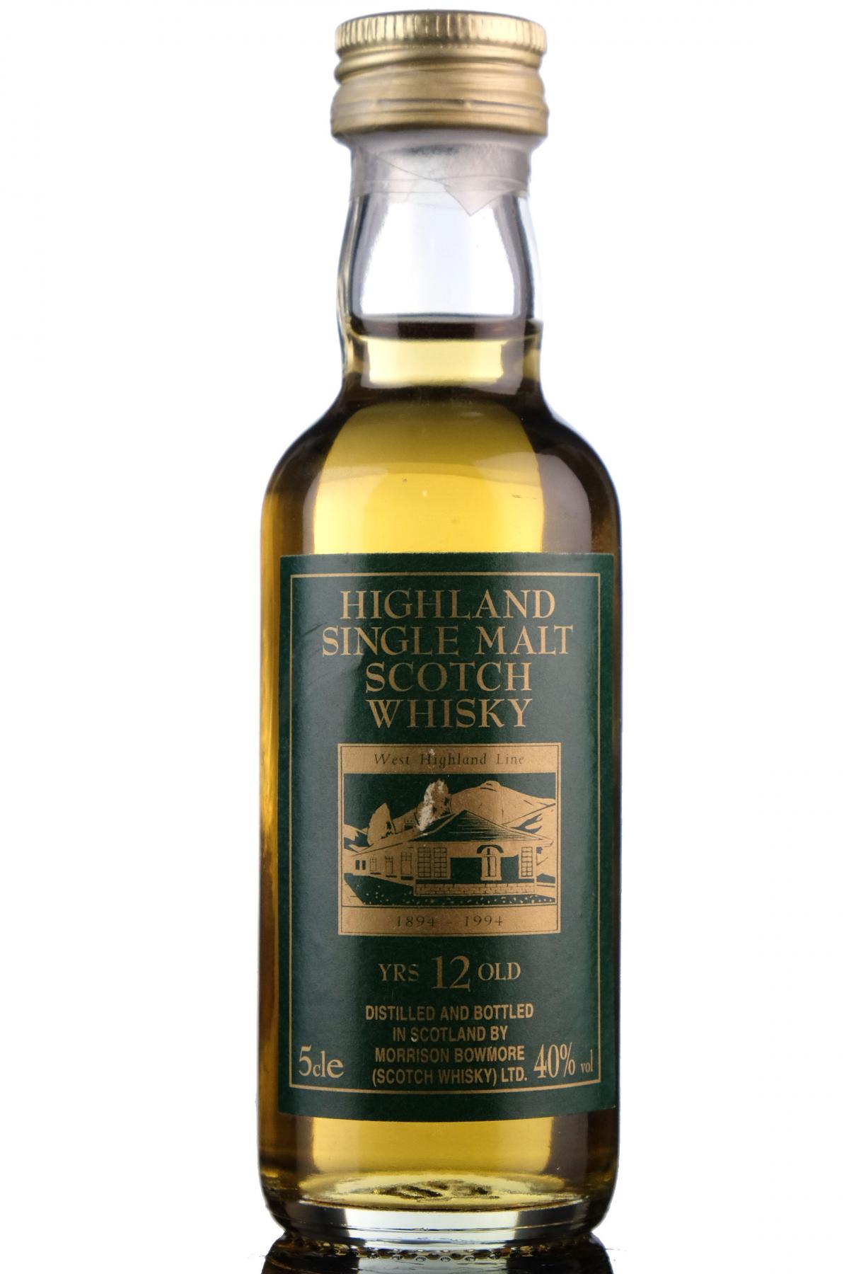 Bowmore 12 Year Old Miniature