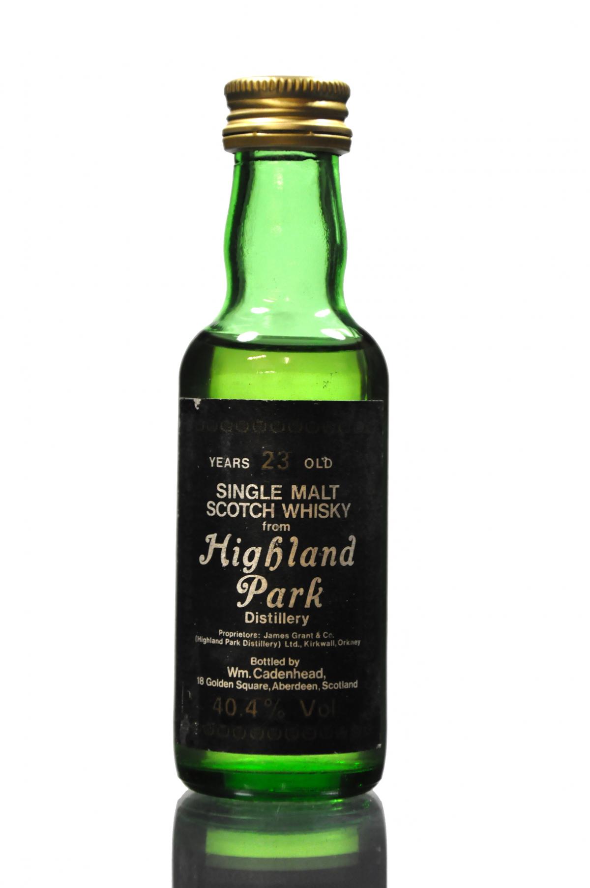 Highland Park 23 Year Old - Cadenhead Miniature