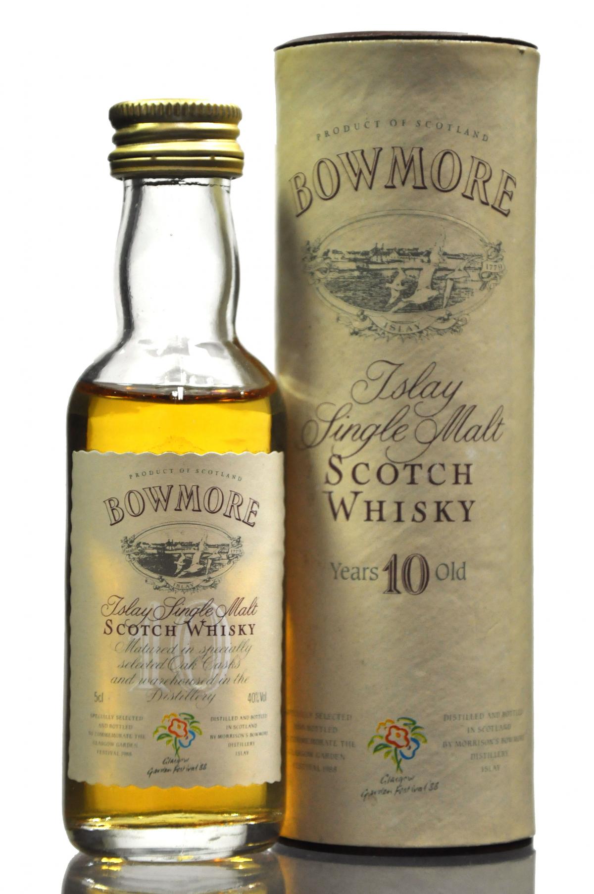 Bowmore 10 Year Old - Garden Festival 1988 Miniature