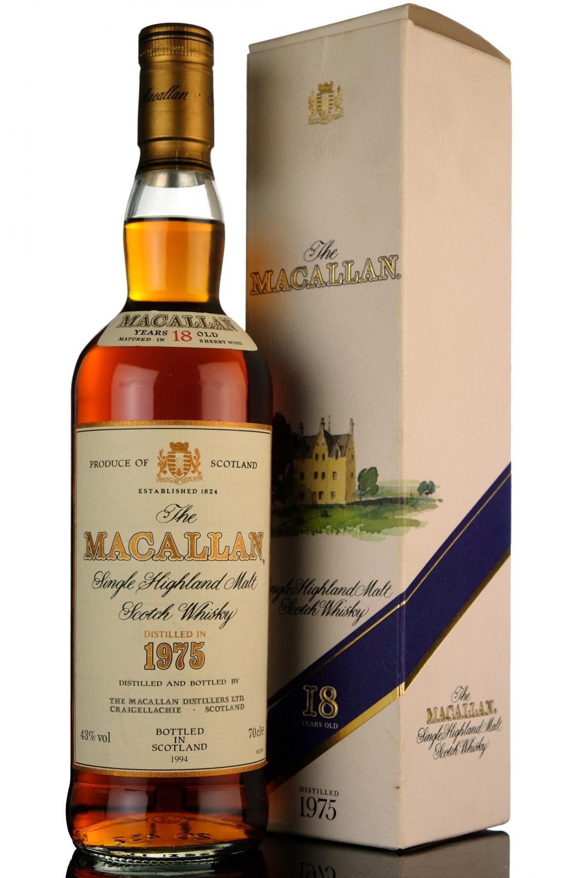 Macallan 1975-1994 - 18 Year Old