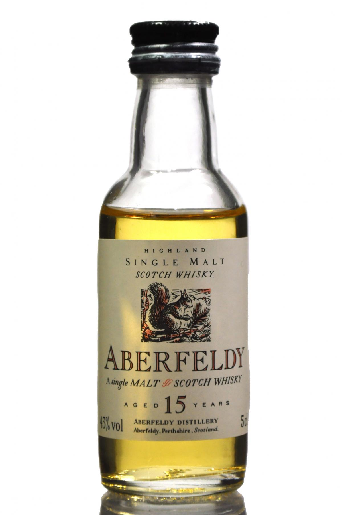 ABERFELDY 15 YEAR OLD FLORA & FAUNA MINIATURE