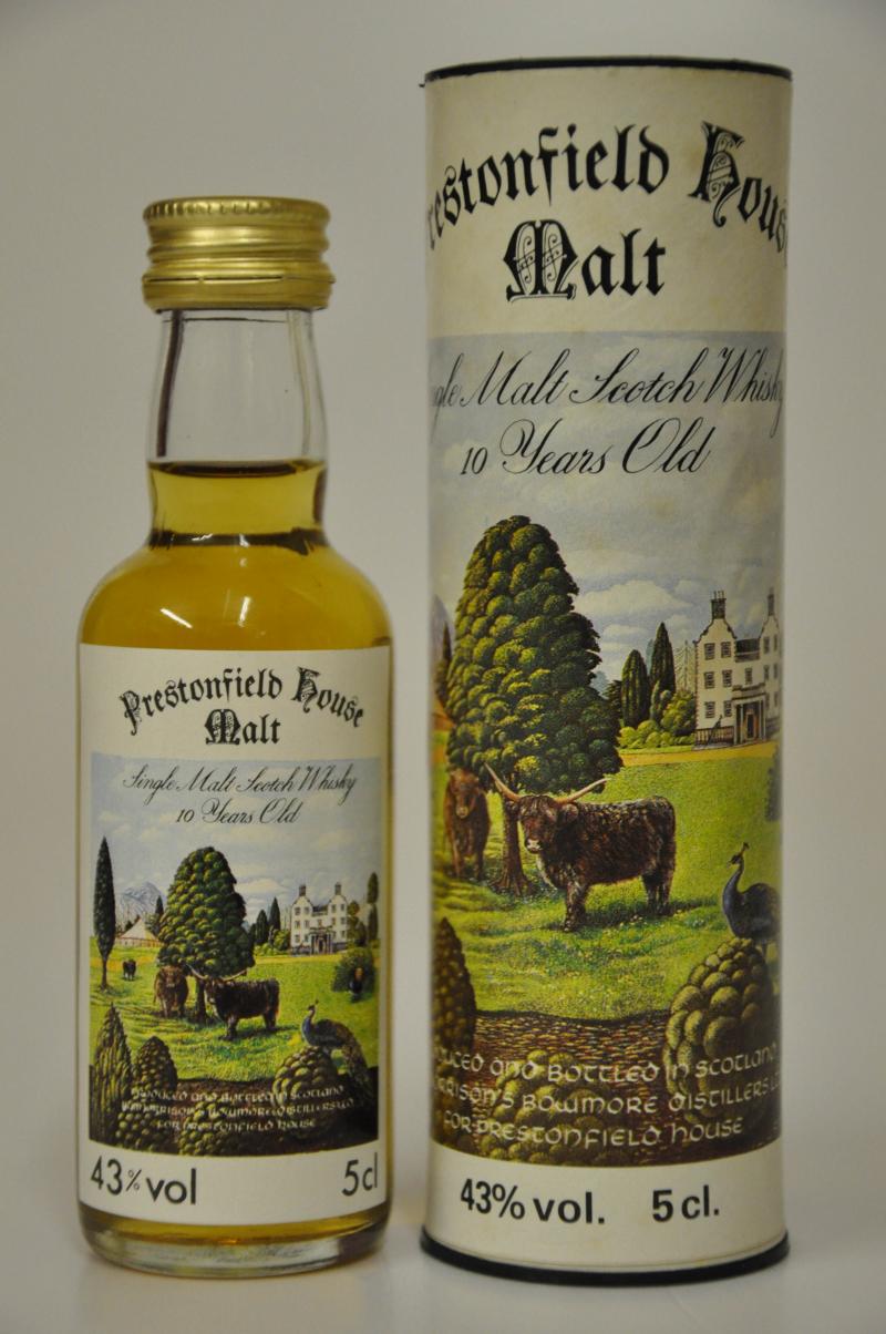 Bowmore 10 Year Old - Prestonfield House Malt - Miniature