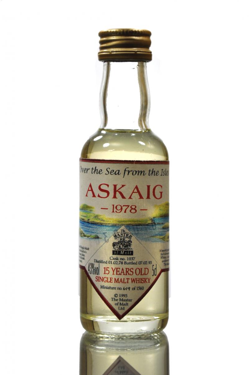 Askaig 1978 - 15 Year Old - Master Of Malt Miniature