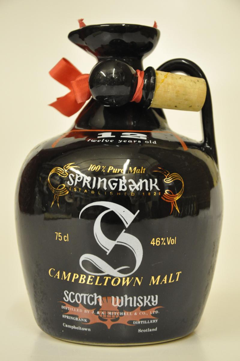 Springbank 12 Year Old - 1980s - Ceramic Decanter