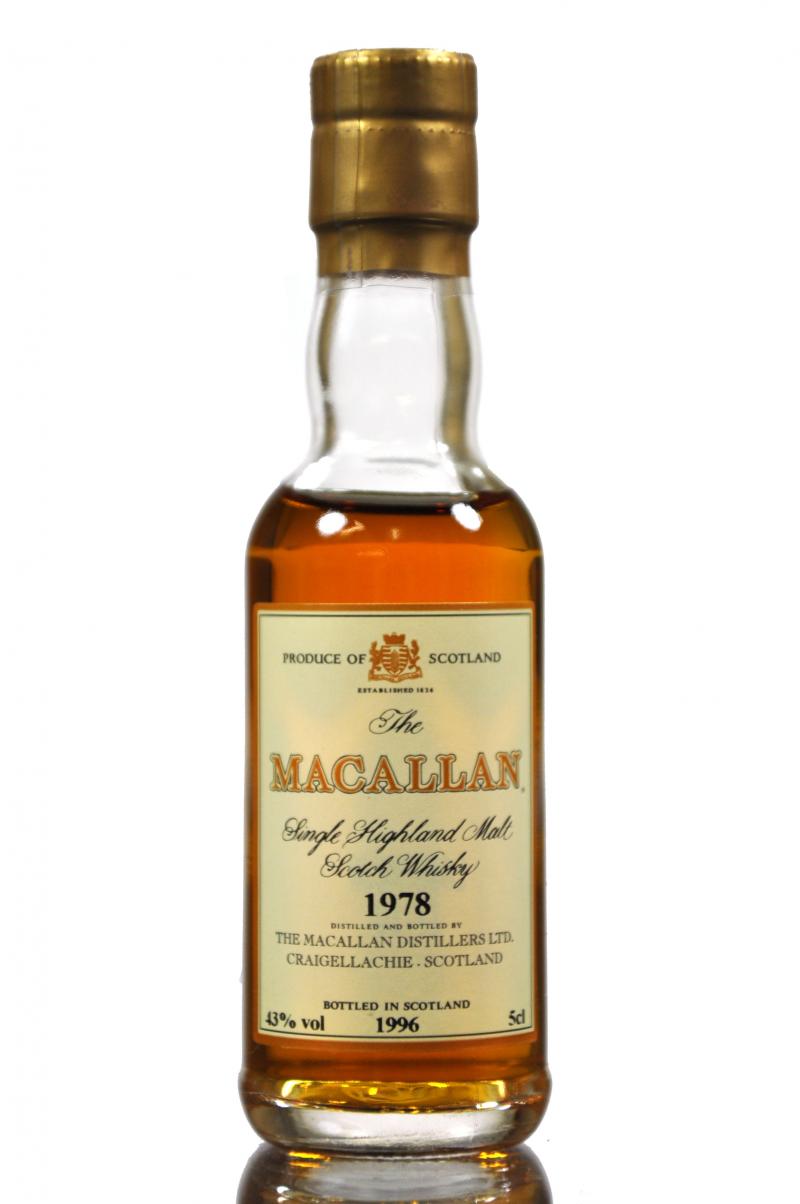 Macallan 1978-1996 - 18 Year Old - Sherry Cask - Miniature