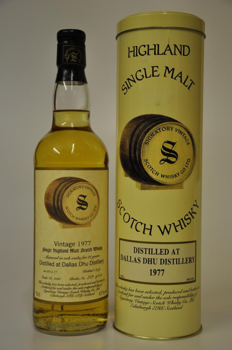 Dallas Dhu 1977-1999 - 21 Year Old - Signatory Vintage
