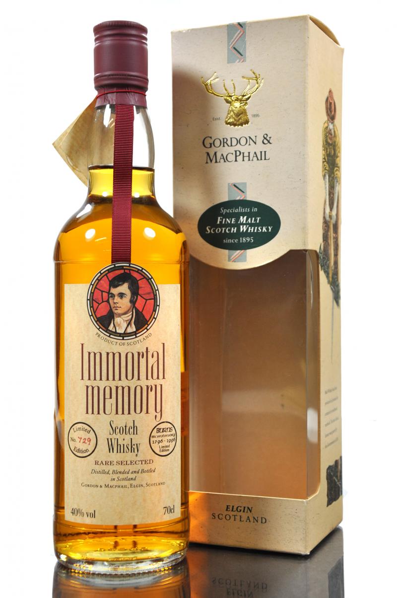 Immortal Memory Burns Bicentenary 1796-1996