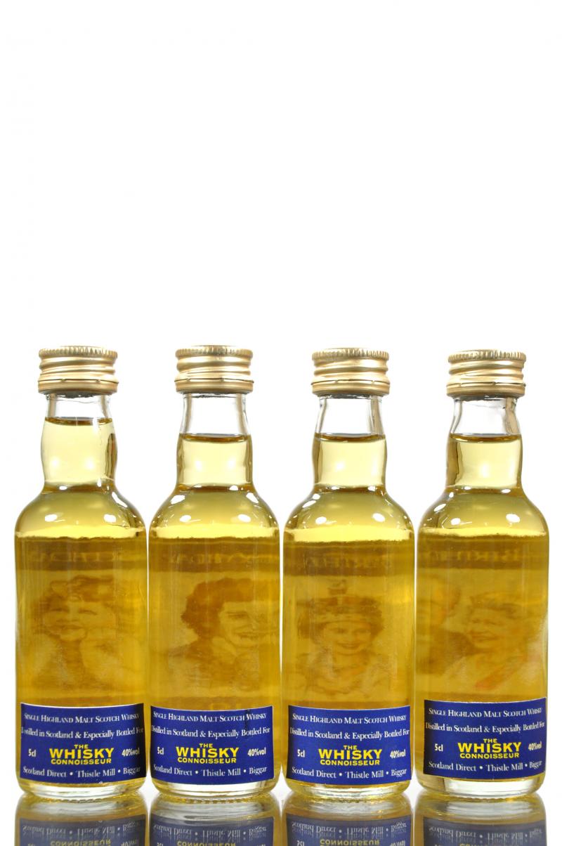 4 x Happy Birthday Ma\'am - The Whisky Connoisseur Miniatures