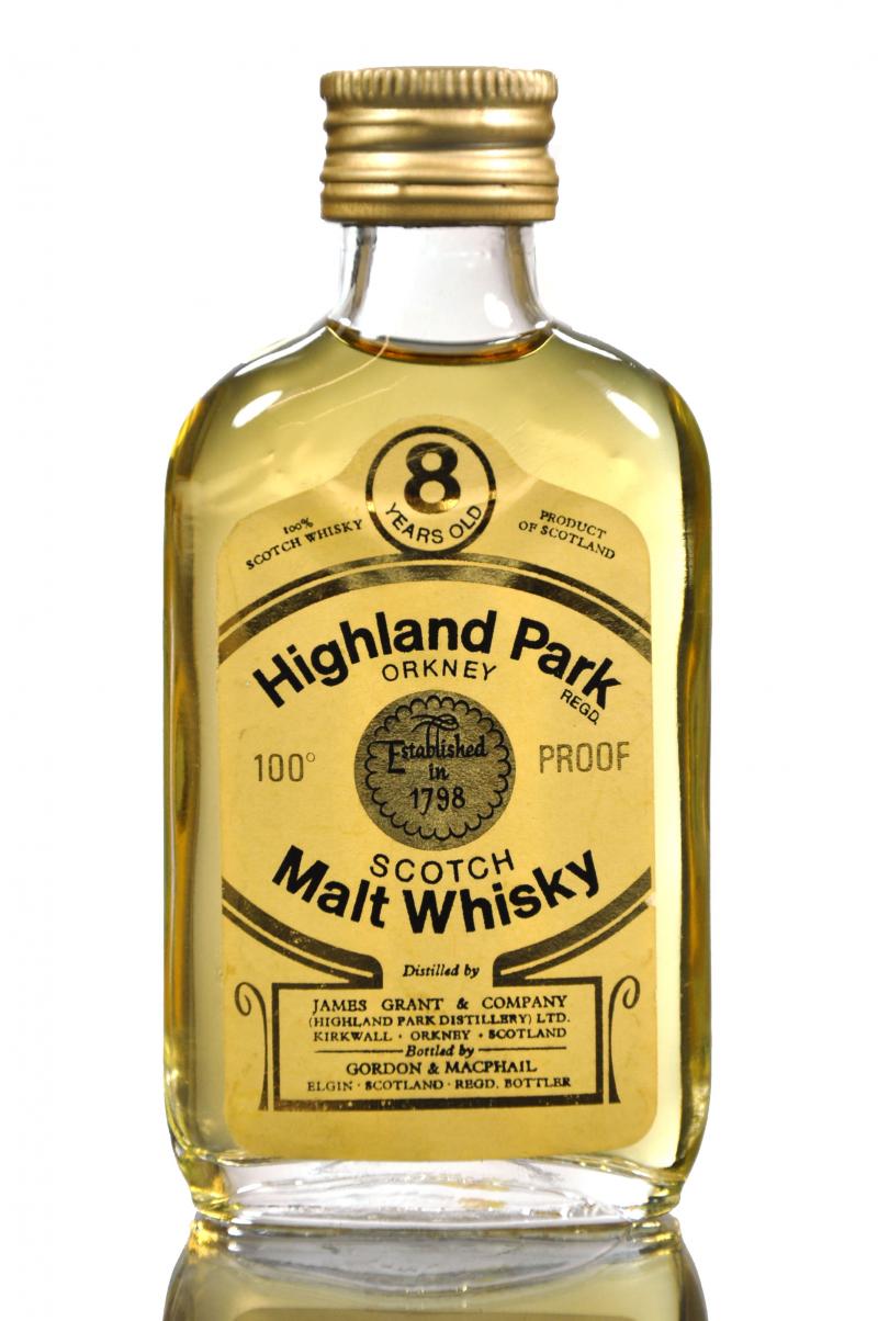 Highland Park 8 Year Old - Gordon & MacPhail - 100 Proof - Miniature