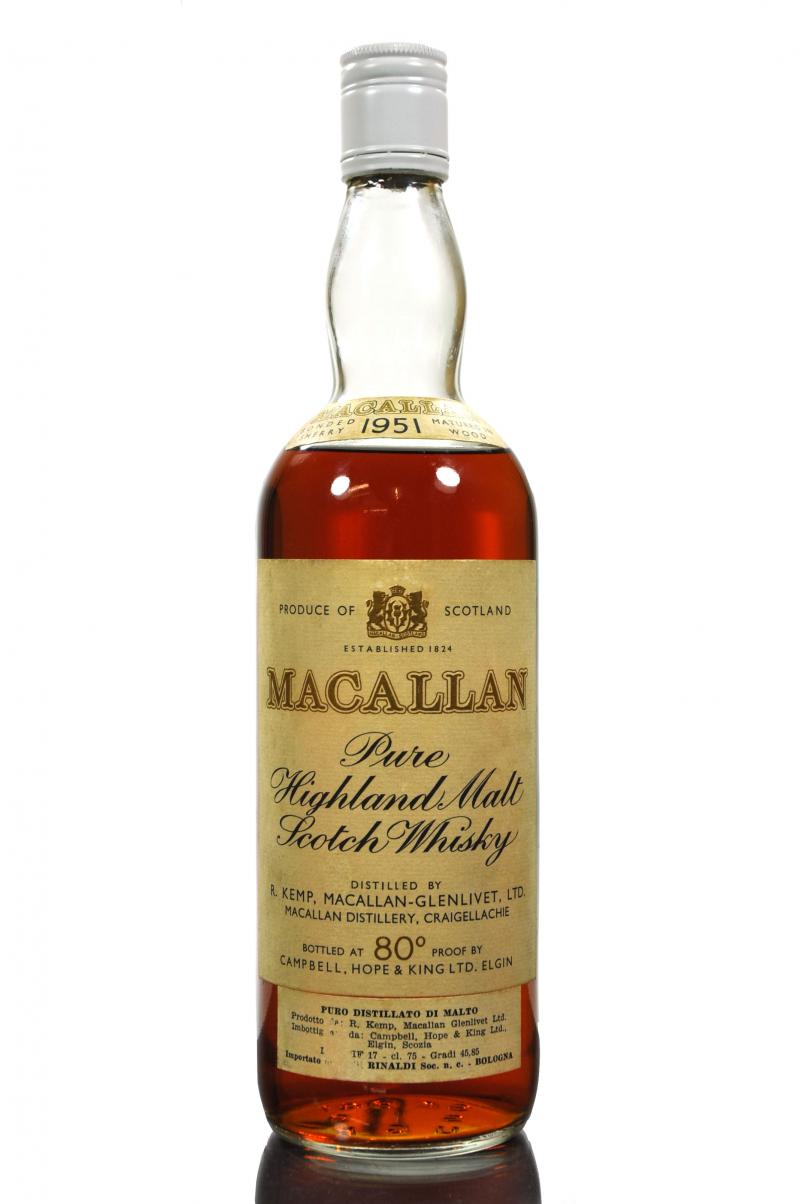 Macallan 1951 - Campbell Hope & King