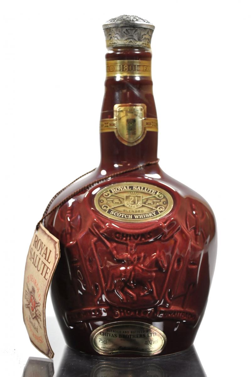 Royal Salute 21 Year Old - Burgundy Ceramic