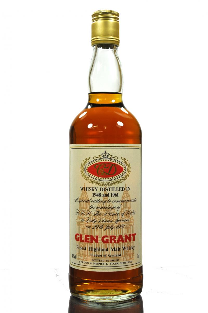Glen Grant 1948 & 1961 - Gordon & MacPhail - Royal Marriage 1981