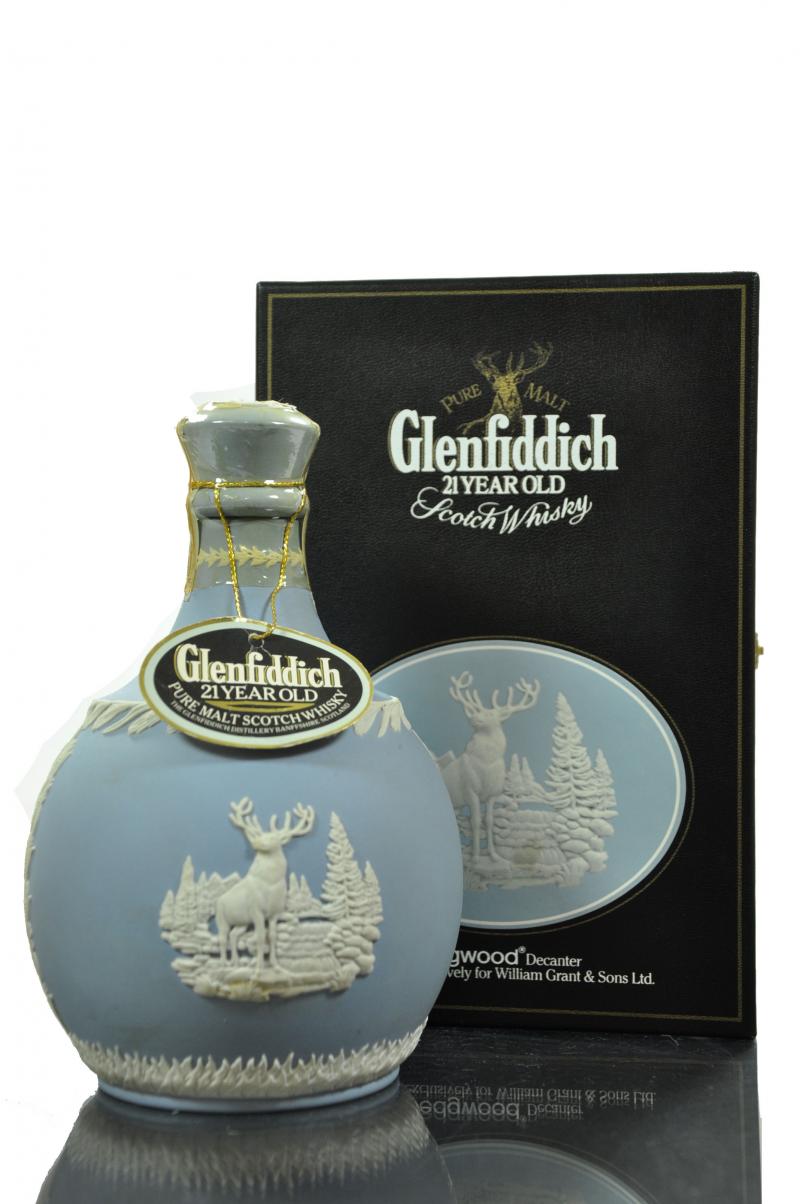 Glenfiddich 21 Year Old - Wedgwood Decanter - Centenary 1887-1987