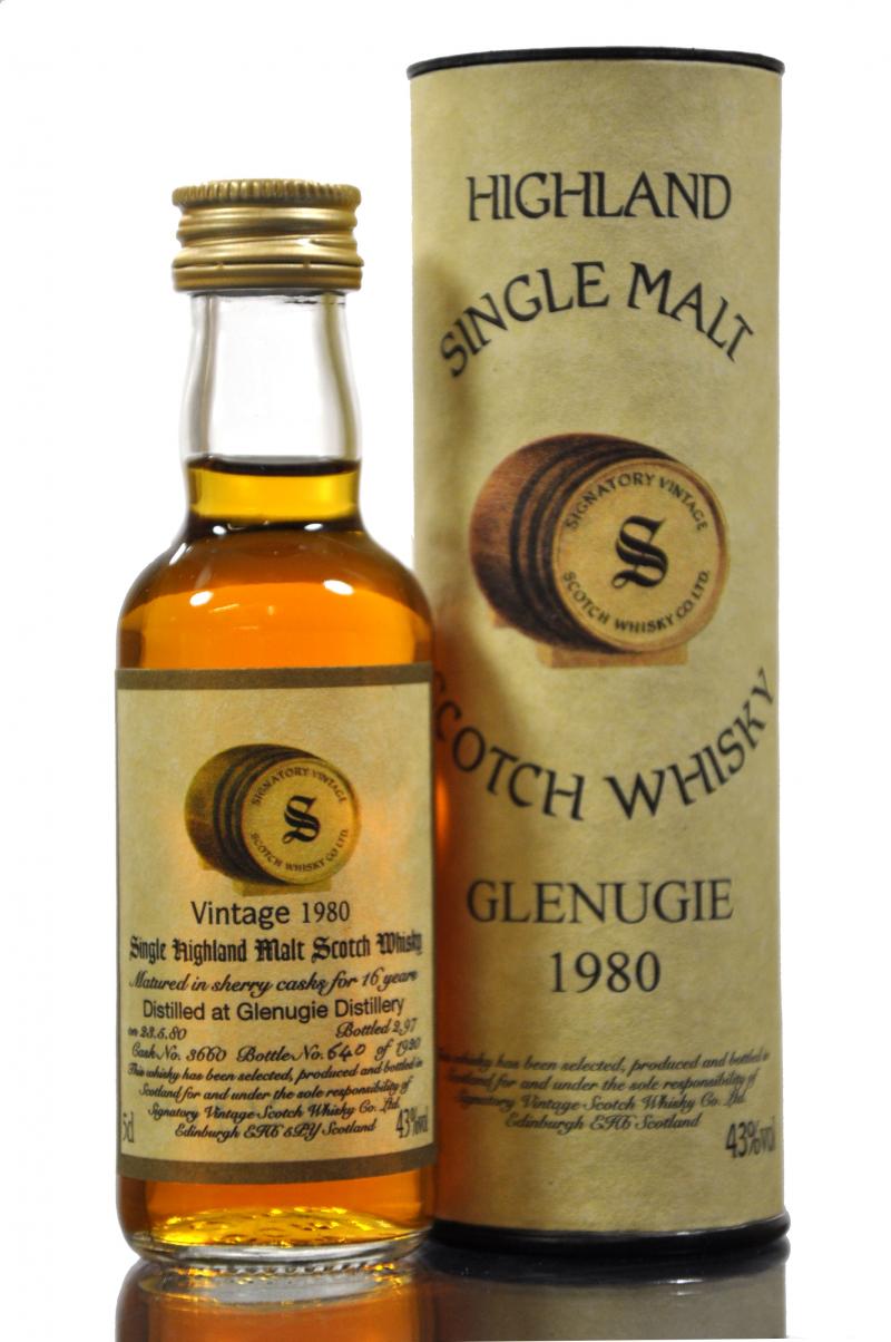 Glenugie 1980 - 16 Year Old - Signatory Vintage Miniature