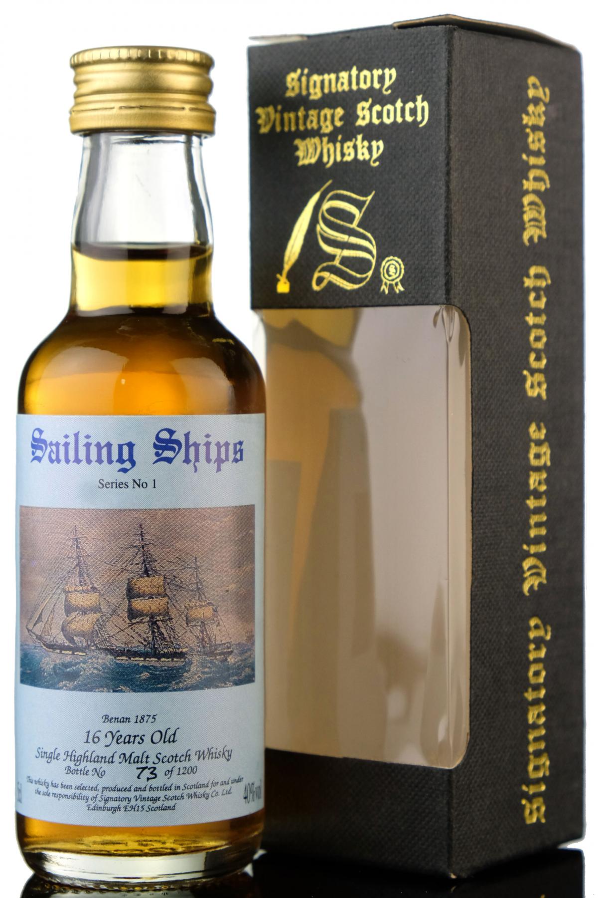 Caperdonich 16 Year Old - Sailing Ships Series No.1 - Signatory Vintage Miniature