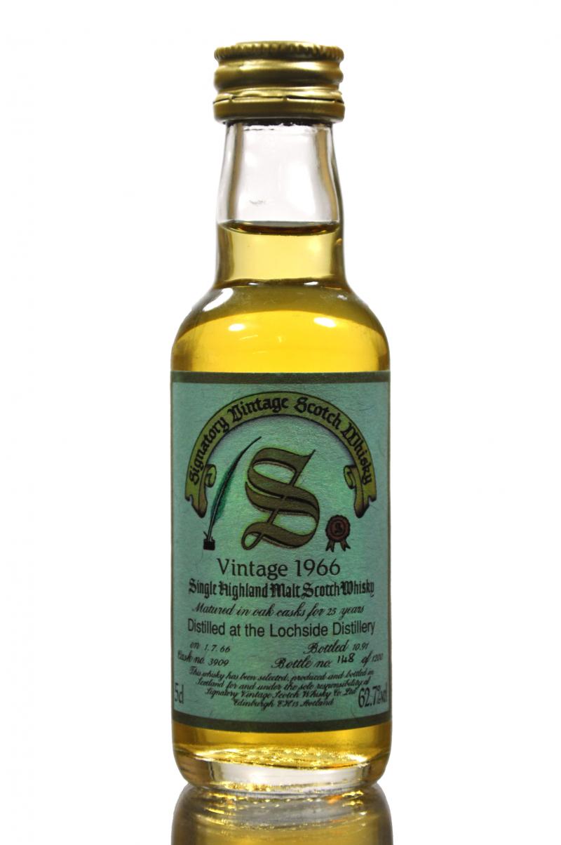 Lochside 1966-1991 - 25 Year Old - Signatory Vintage - Single Cask 3909 - Miniature