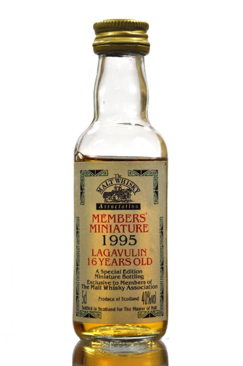 Lagavulin 1995 - 16 Year Old -  Master Of Malts Members Miniature