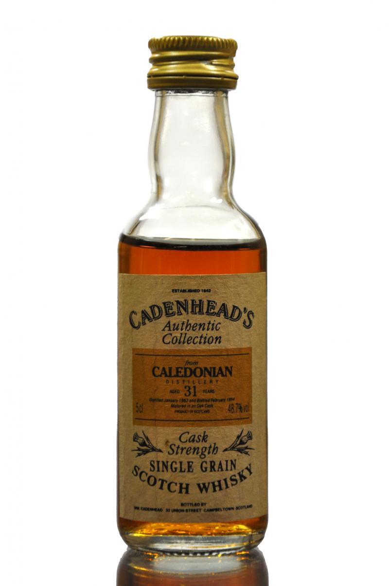 Caledonian 1963 - 31 Year Old - Cadenhead\'s Miniature