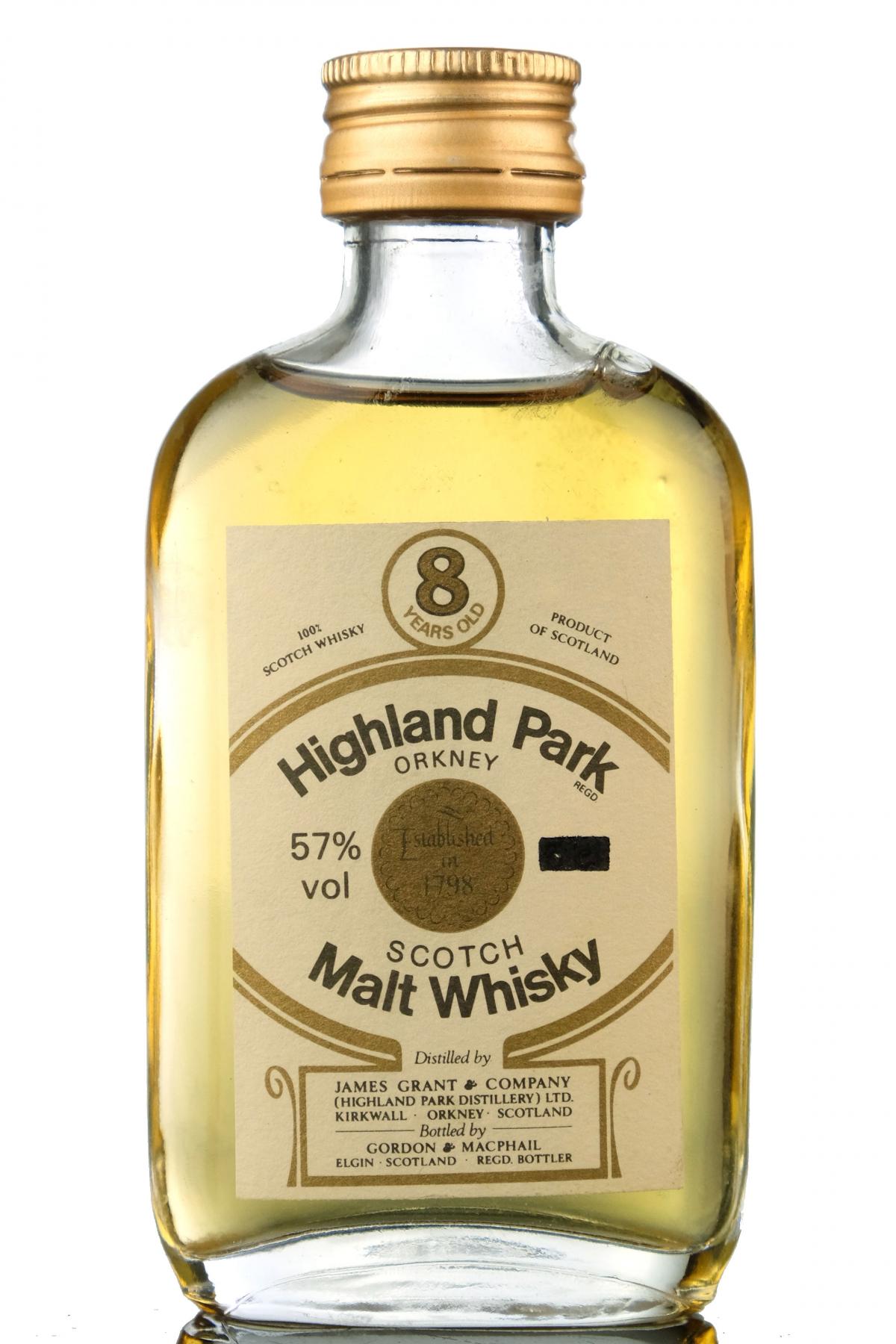 Highland Park 8 Year Old - Gordon & MacPhail - 100 Proof - Miniature