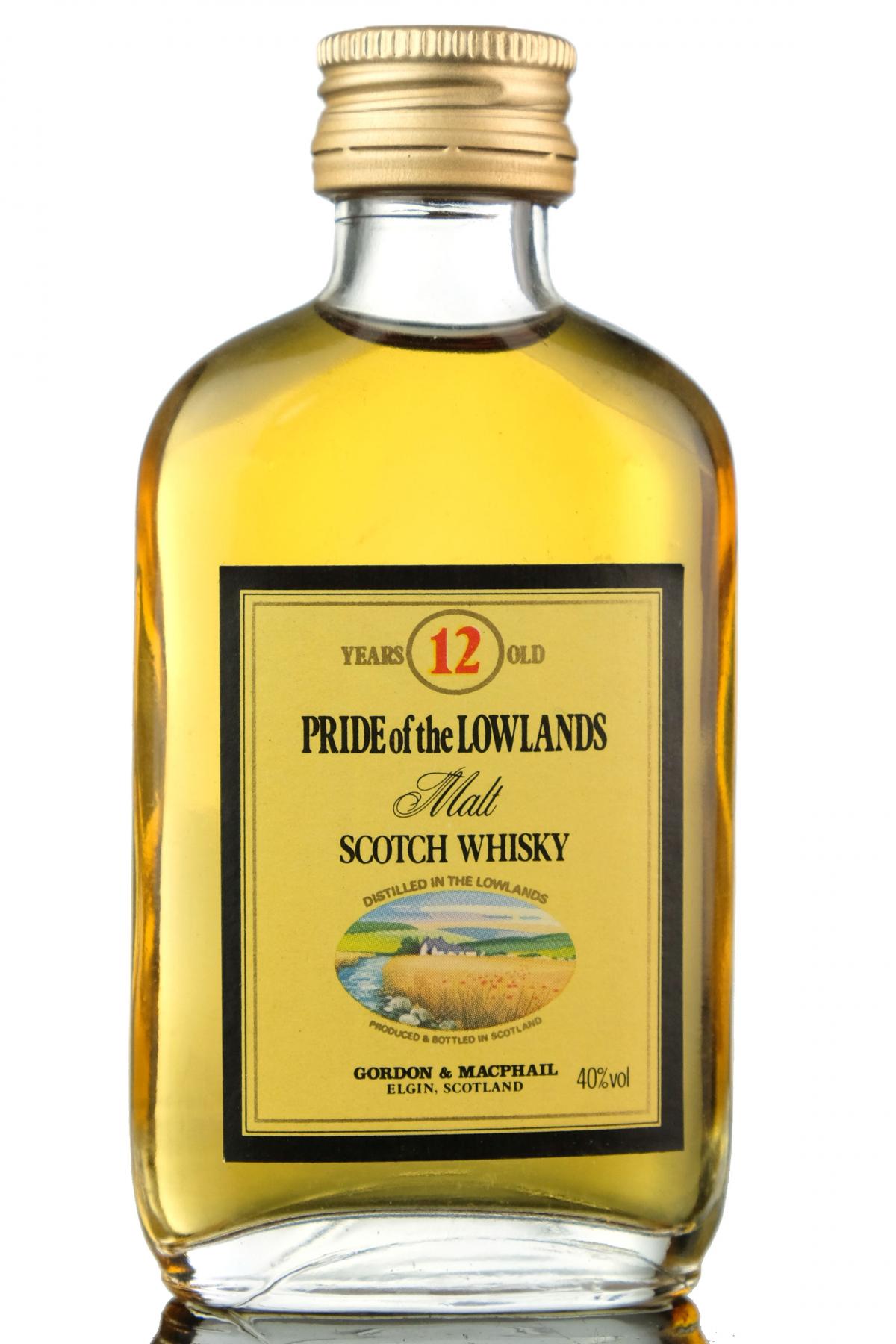 Pride Of The Lowlands 12 Year Old - Gordon & MacPhail Miniature