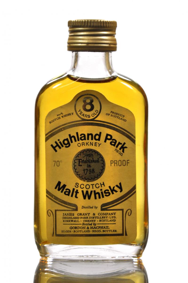 Highland Park 8 Year Old - 70 Proof - Gordon & MacPhail Miniature