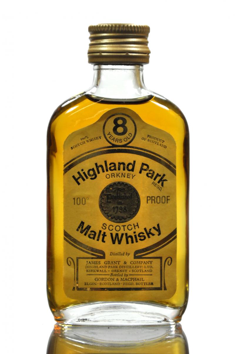 Highland Park 8 Year Old - Gordon & MacPhail - 100 Proof - Miniature