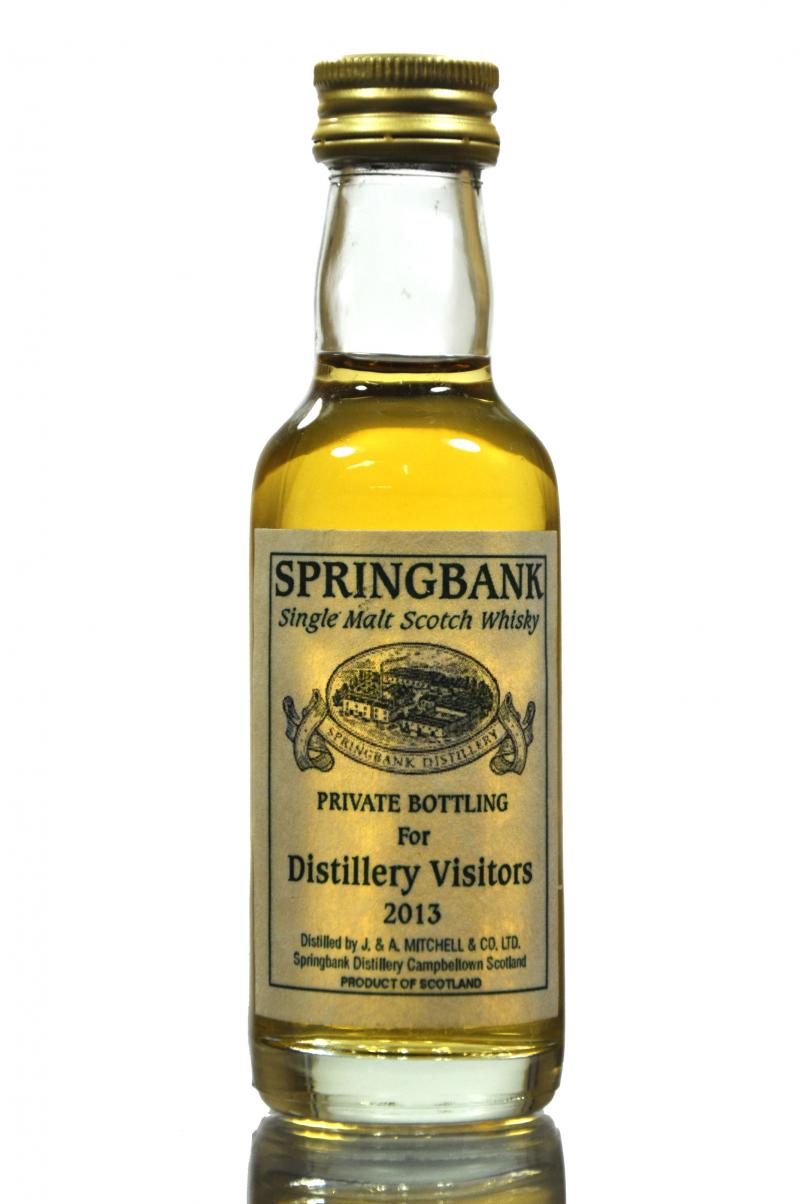 Springbank 2013 Distillery Visitors Miniature