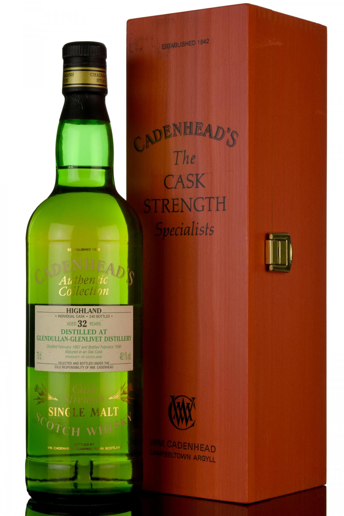Glendullanglenlivet 1967 - 1999 32 Cadenheads Authentic Collection